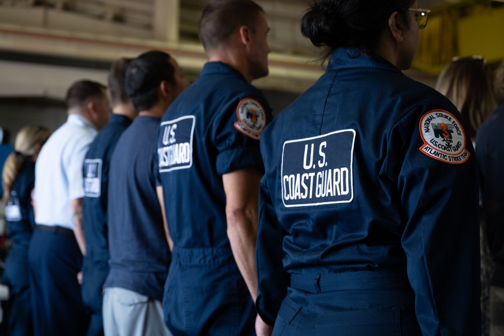 U.S. Coast Guard Chief Petty Officer Christopher R. Taylor's retirement ceremony