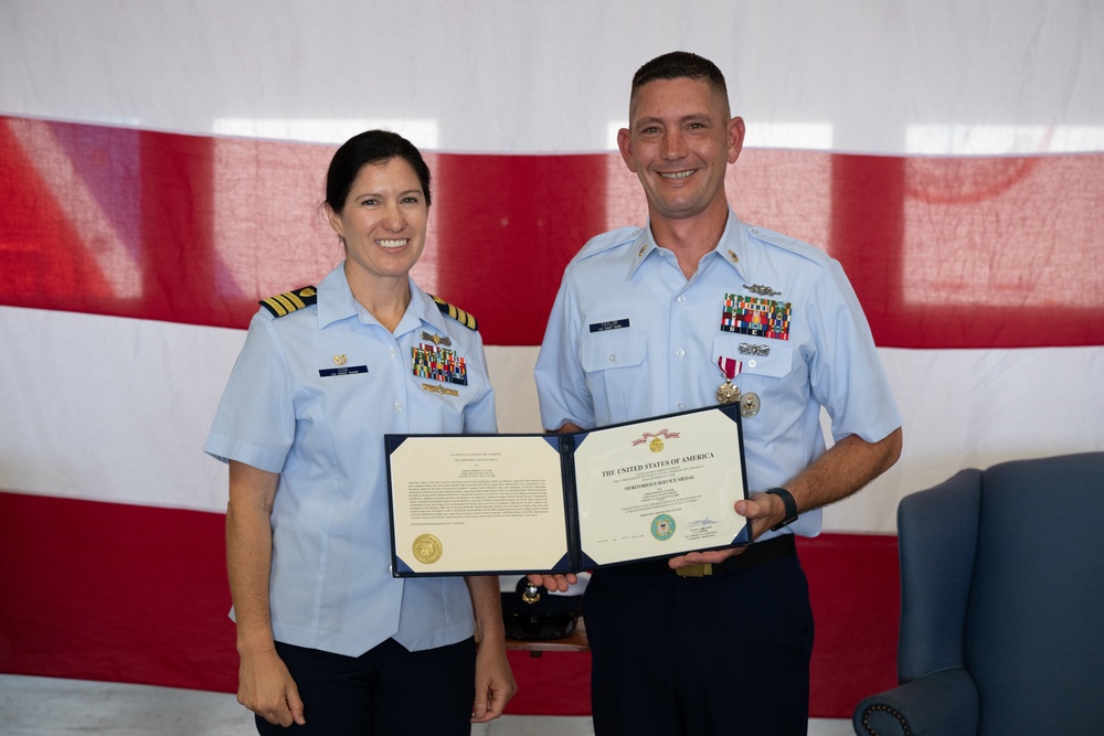 U.S. Coast Guard Chief Petty Officer Christopher R. Taylor's retirement ceremony