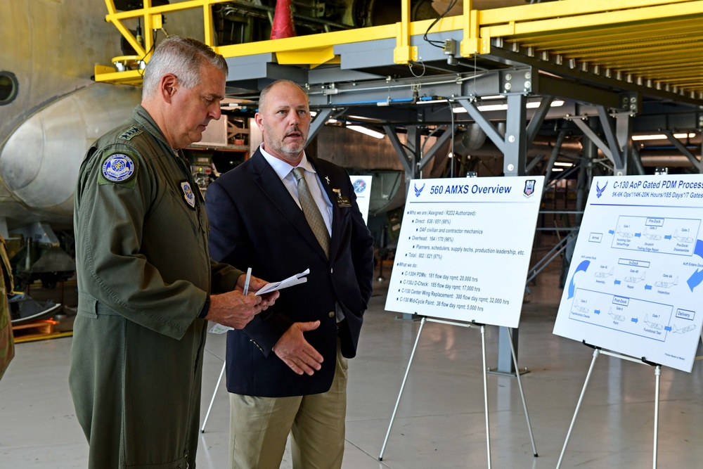 C-130 70-year Anniversary Celebration and AFMC CC AMC CC tour