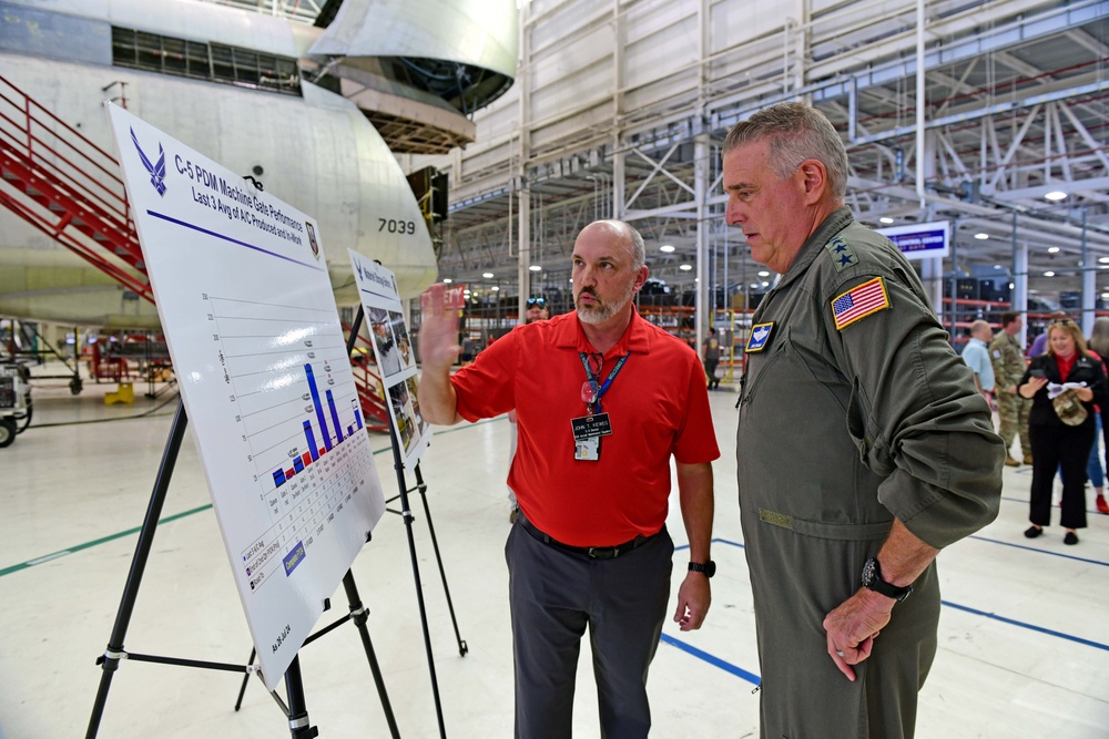 C-130 70-year Anniversary Celebration and AFMC CC AMC CC tour