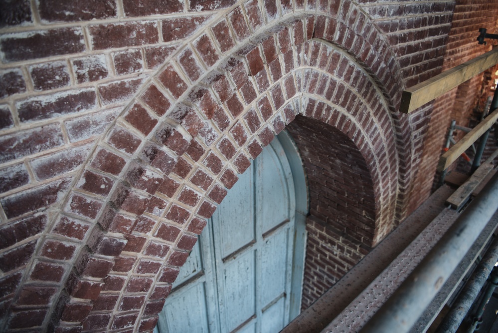 Restoration Ongoing at Washington Aqueduct's Castle Gatehouse