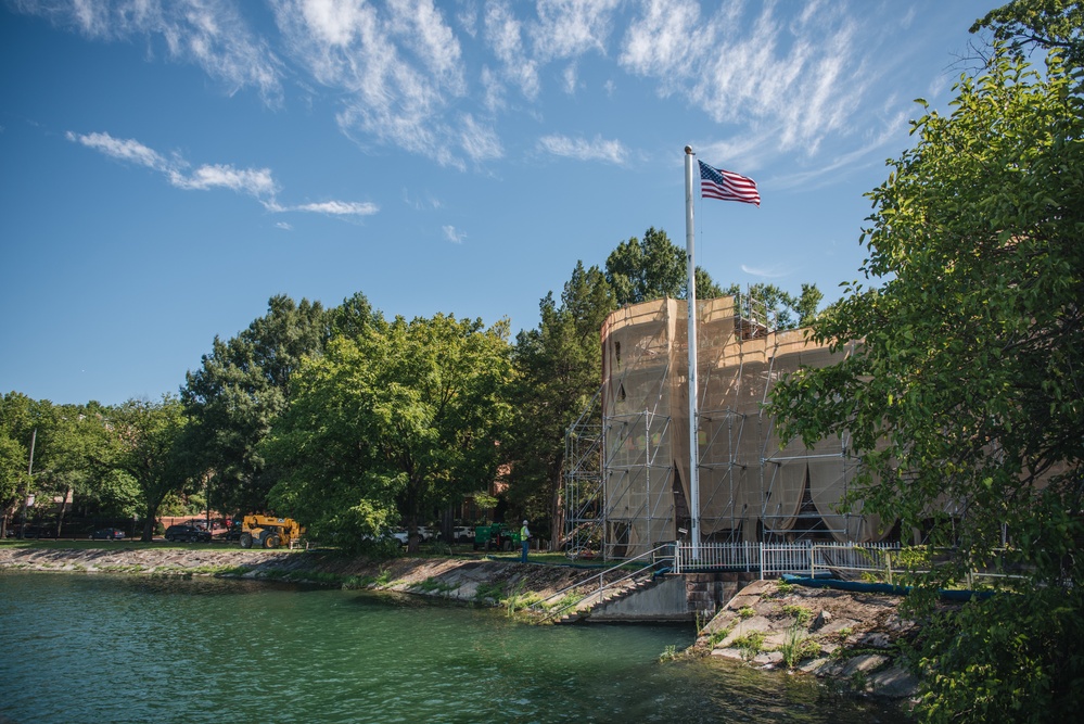 Restoration Ongoing at Washington Aqueduct's Castle Gatehouse