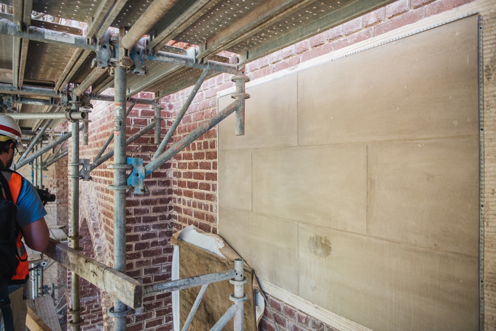 Restoration Ongoing at Washington Aqueduct's Castle Gatehouse