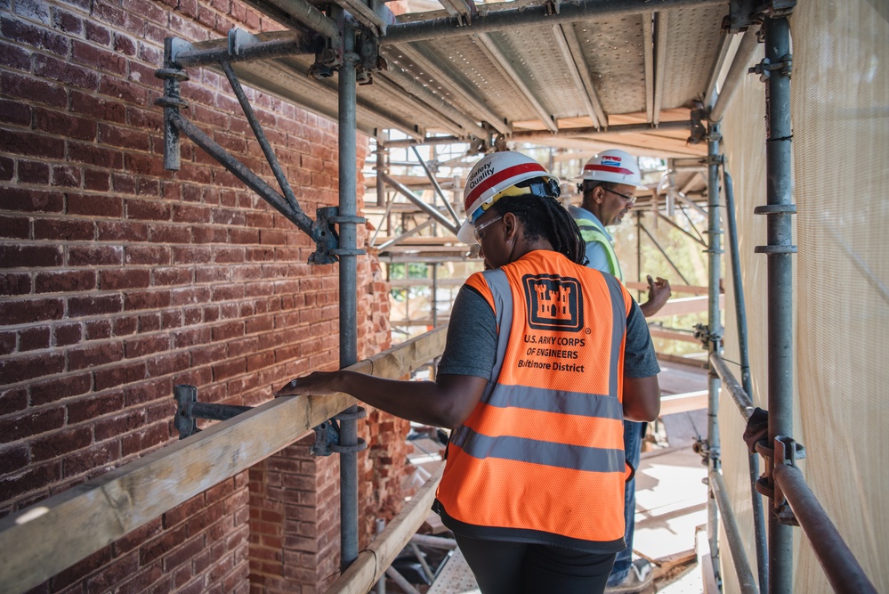 Restoration Ongoing at Washington Aqueduct's Castle Gatehouse