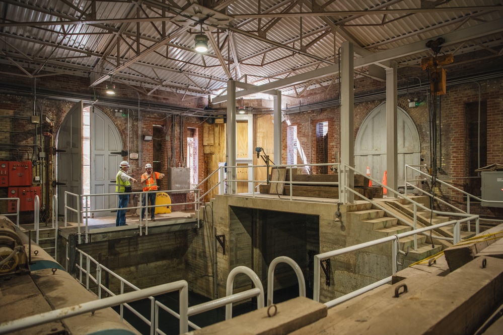 Restoration Ongoing at Washington Aqueduct's Castle Gatehouse