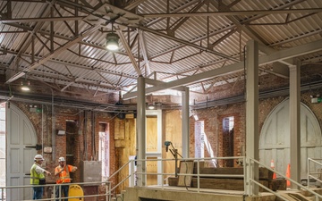 Restoration Ongoing at Washington Aqueduct's Castle Gatehouse