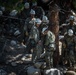 Marines with 2nd Battalion, 1st Marine Regiment practice setting up one rope bridges