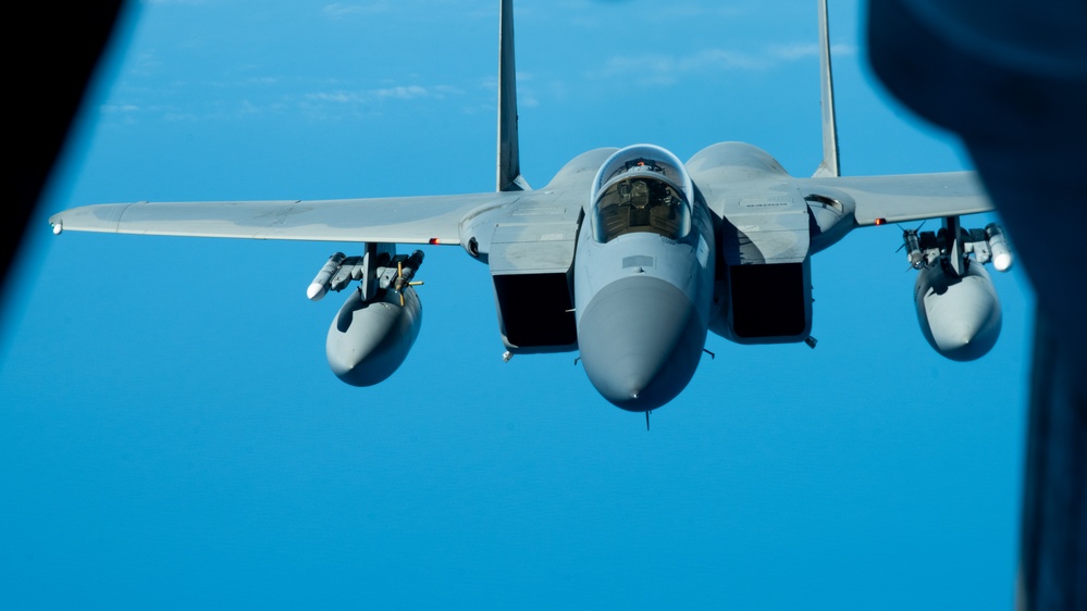Travis KC-10 aircrew refuels F-15Es, C-5 and KC-46