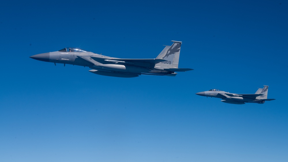 Travis KC-10 aircrew refuels F-15Es, C-5 and KC-46