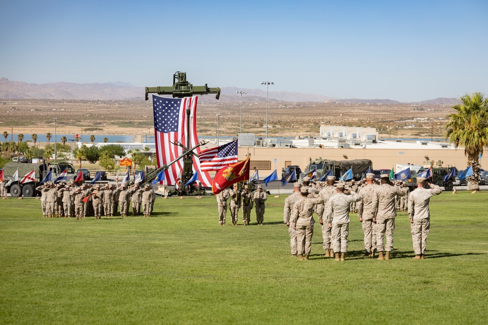Elizondo relieves Fairbanks as 3/11 Sergeant Major during relief and appointment ceremony