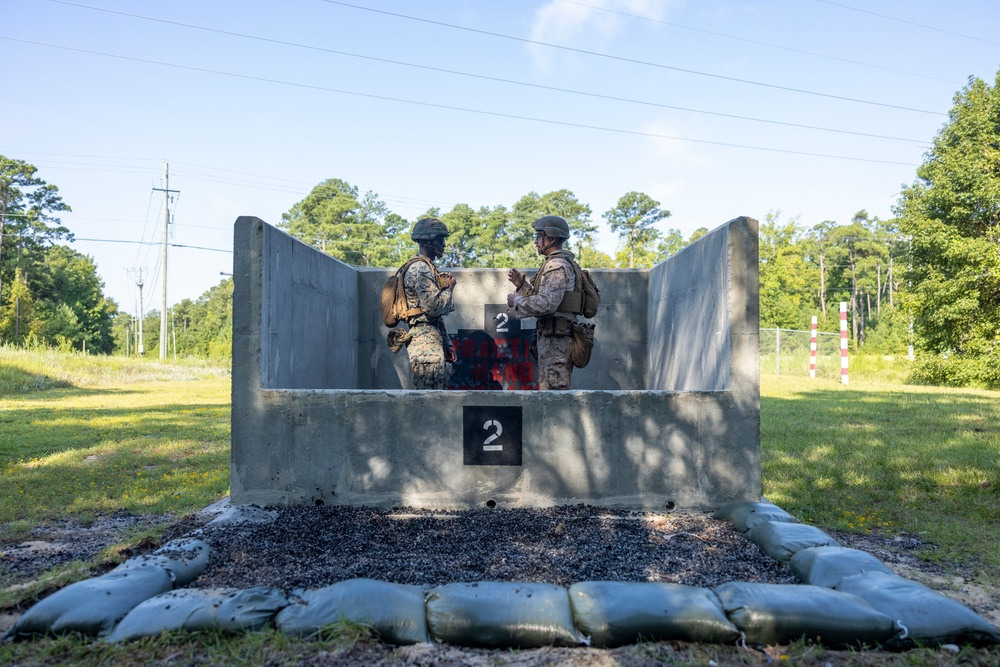 Headquarters and Service Battalion Conducts Grenade Range During Field Exercise Bold Bronco