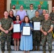 Marine Corps Air Station Cherry Point leaders made a special visit to the Logistics Directorate to recognize its staff and select personnel excellence accolades