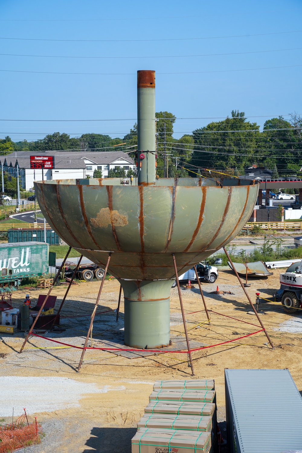 Construction continues at the Louisville VA Medical Center Aug. 23, 2024