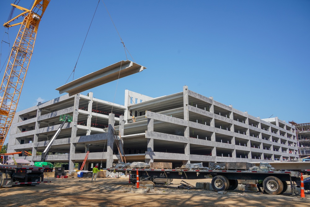 Construction continues at the Louisville VA Medical Center Aug. 23, 2024