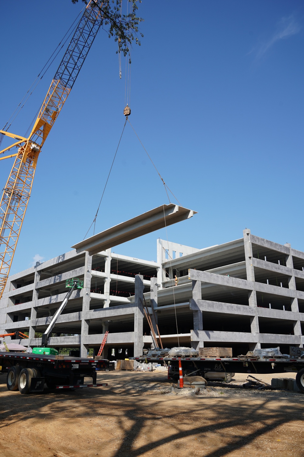 Construction continues at the Louisville VA Medical Center Aug. 23, 2024