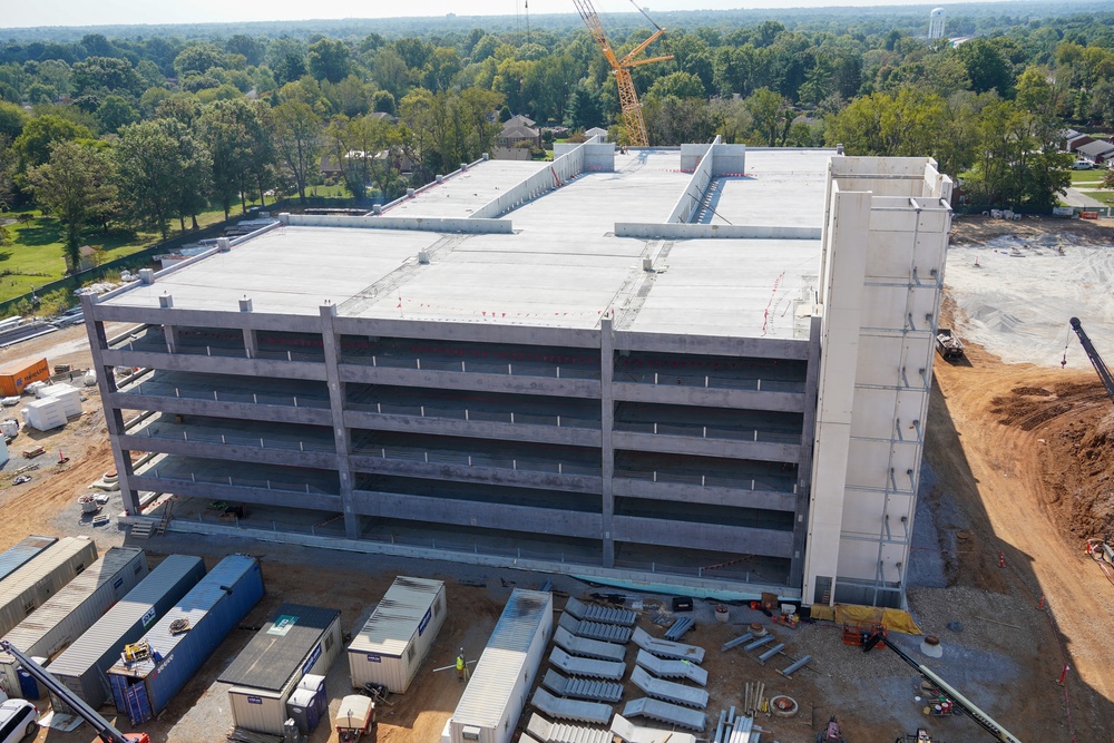 Construction continues at the Louisville VA Medical Center Aug. 23, 2024