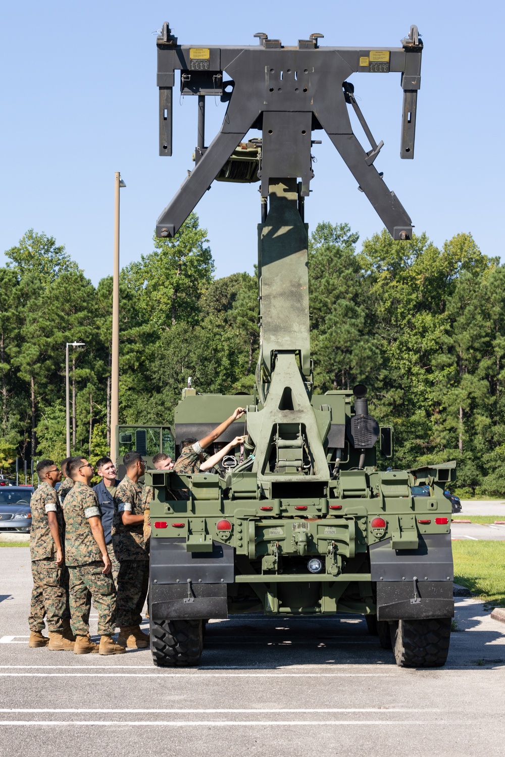 Motor Transport Marines learn to operate LSVR MKR18 Cargo Vehicle