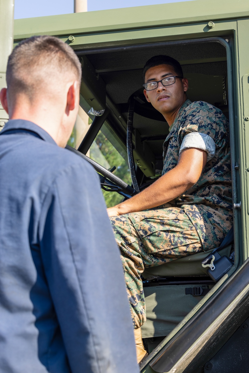 Motor Transport Marines learn to operate LSVR MKR18 Cargo Vehicle