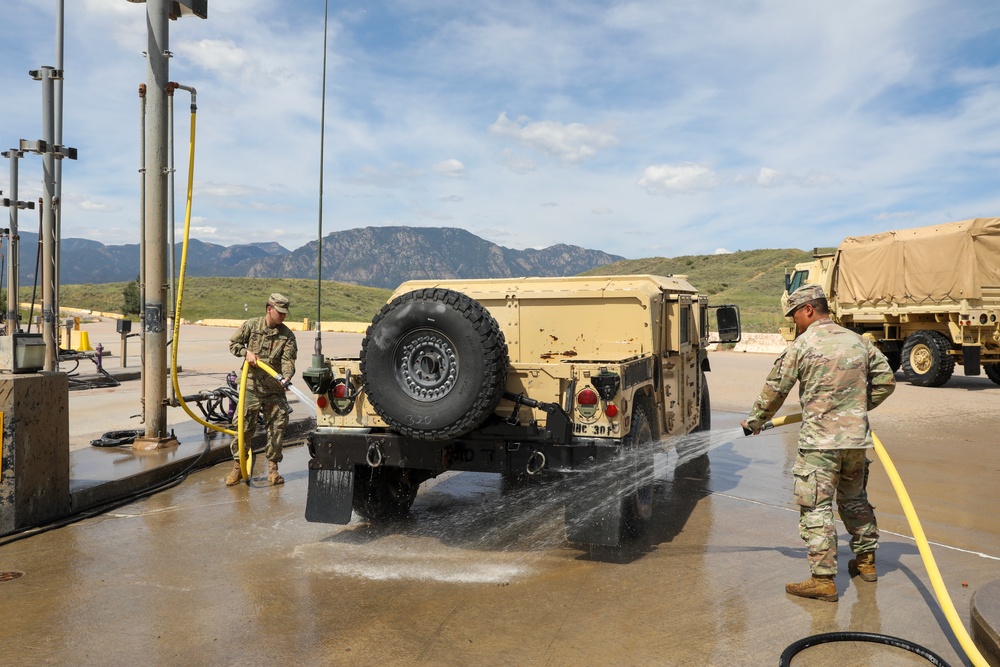 Ivy Soldiers take care of their vehicles after Lethal Ivy