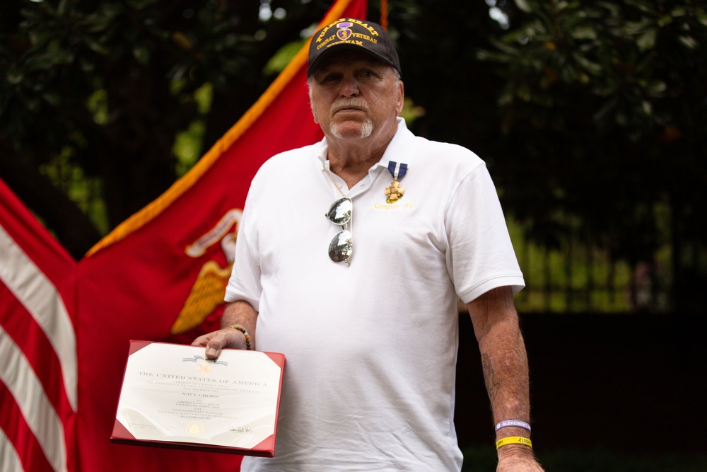 Cpl. Daniel L. Hellers Receives Navy Cross