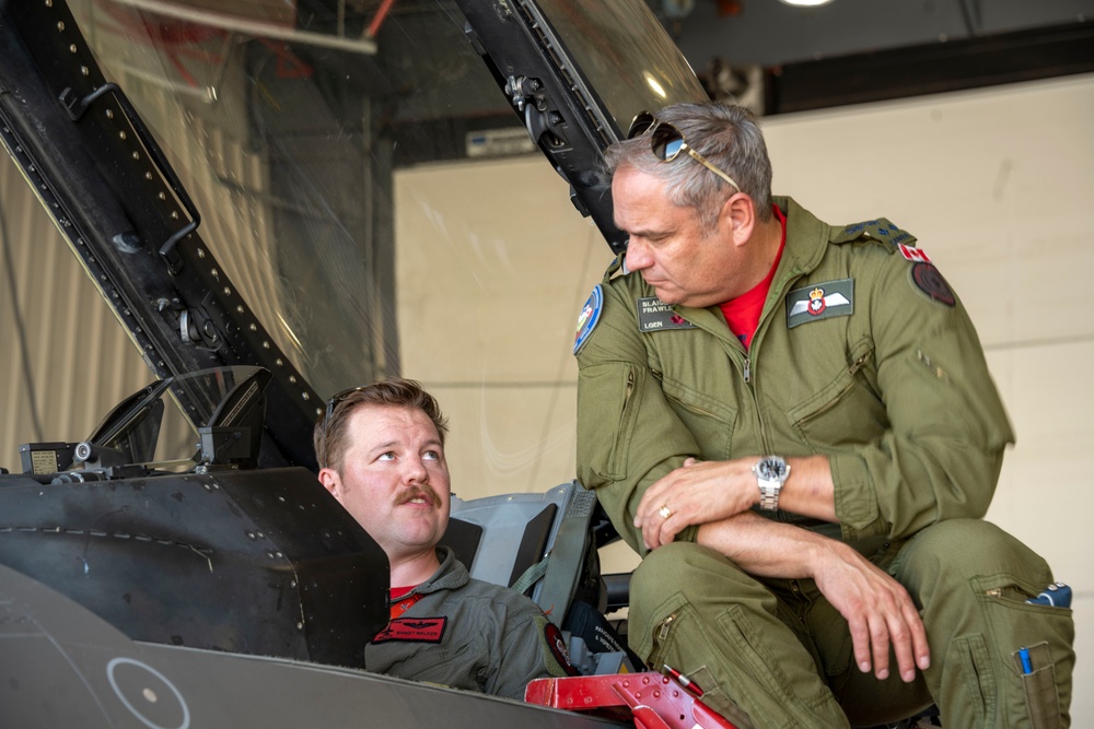 LGen Blaise Frawley tours 140th Wing