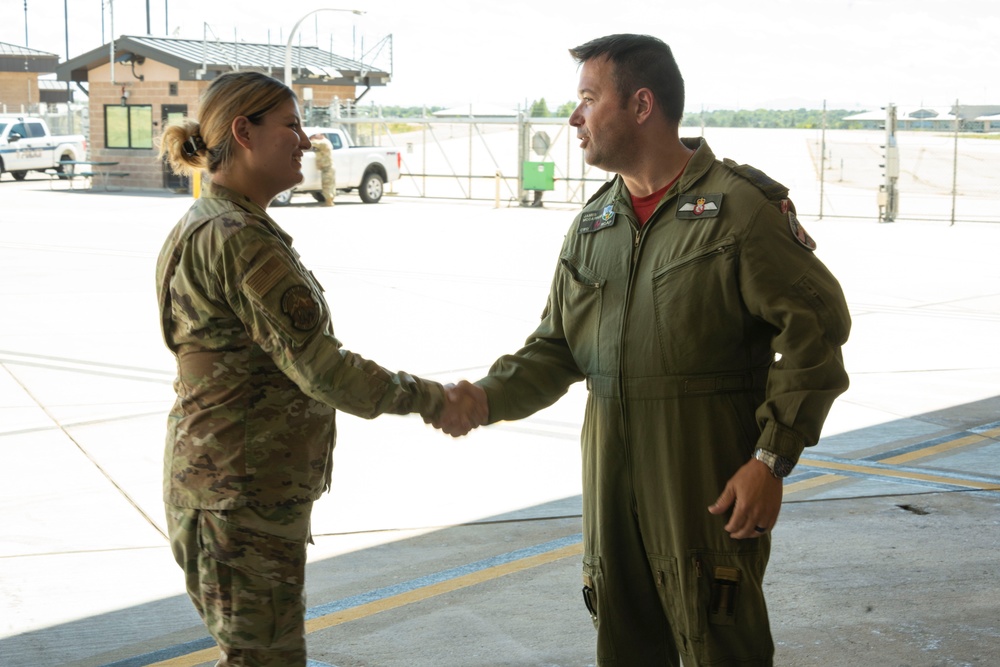 LGen Blaise Frawley tours the 140th Wing