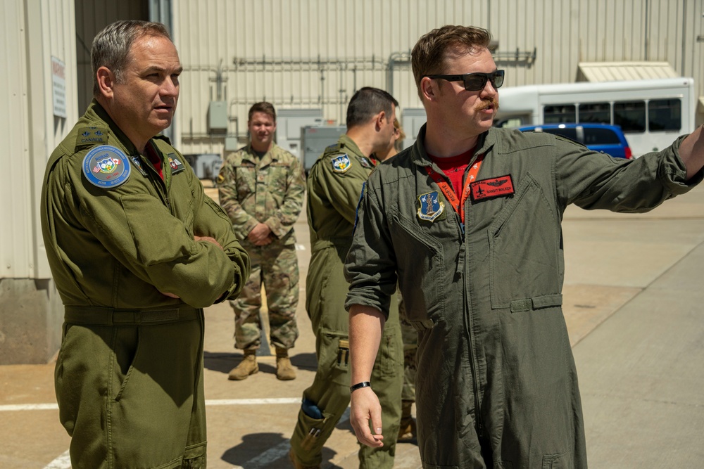 LGen Blaise Frawley tours 140th Wing