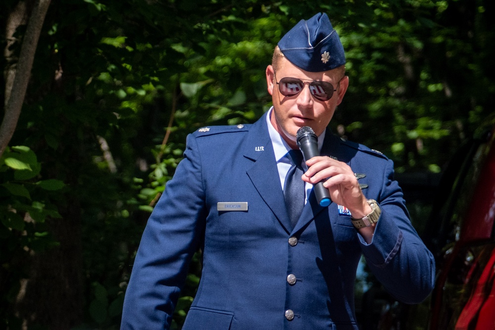 174th Attack Wing Airmen Attend Historical Marker Ceremony Honoring Fallen WW2 Soldiers