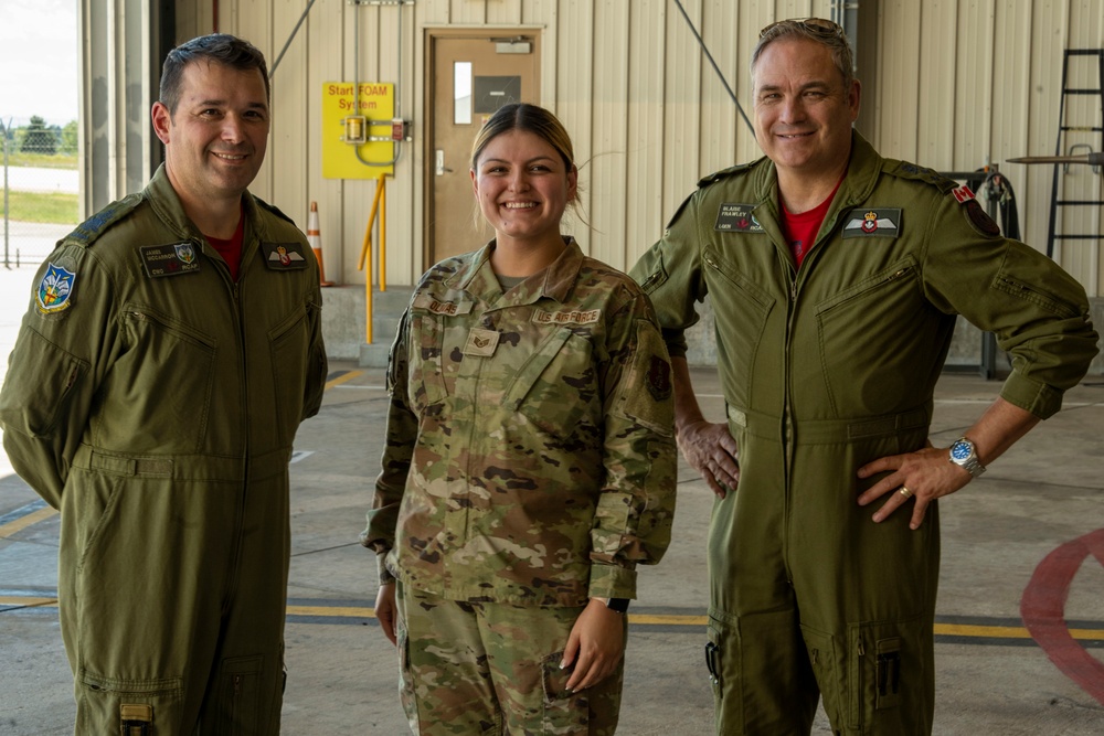 LGen Blaise Frawley tours 140th Wing