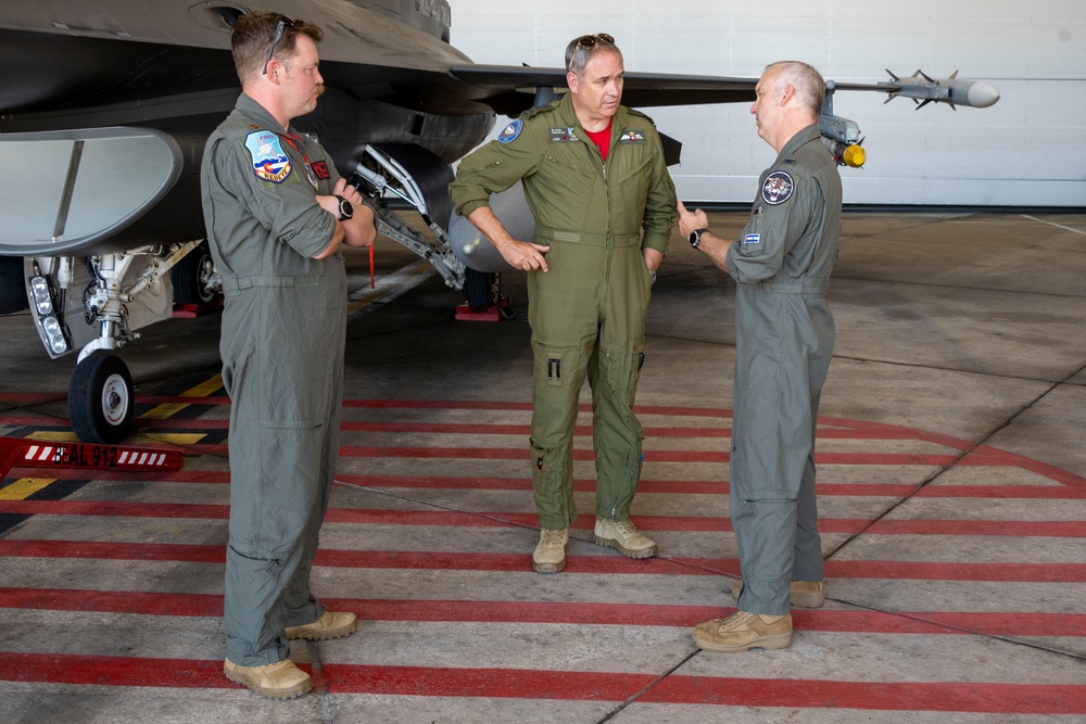 LGen Blaise Frawley tours 140th Wing