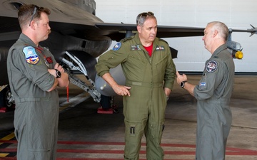 LGen Blaise Frawley tours 140th Wing