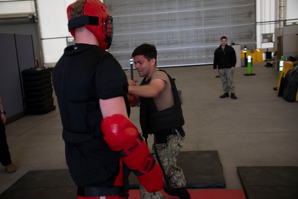 USS Tripoli Sailors Get OC spray