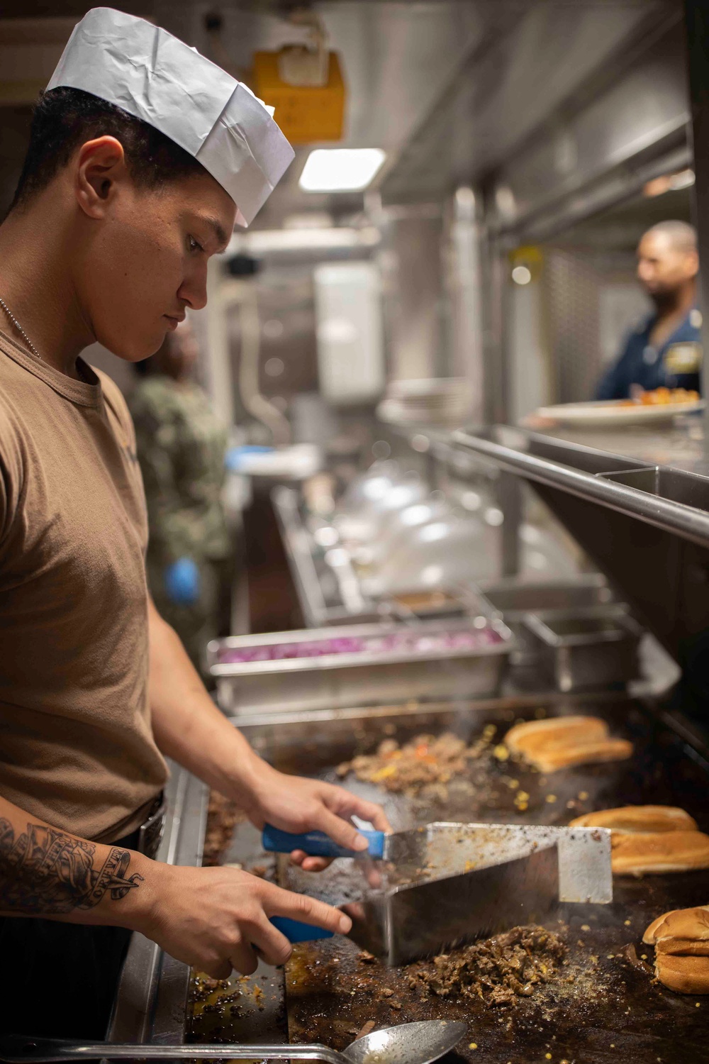 CS's cook in the galley