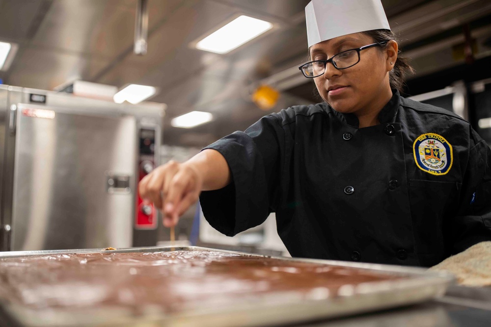 CS's cook in the galley