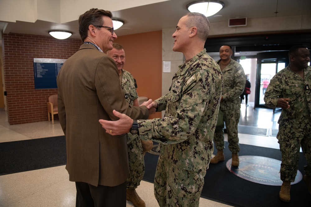 Rear Adm. Kevin Brown Visits NMRTC Great Lakes