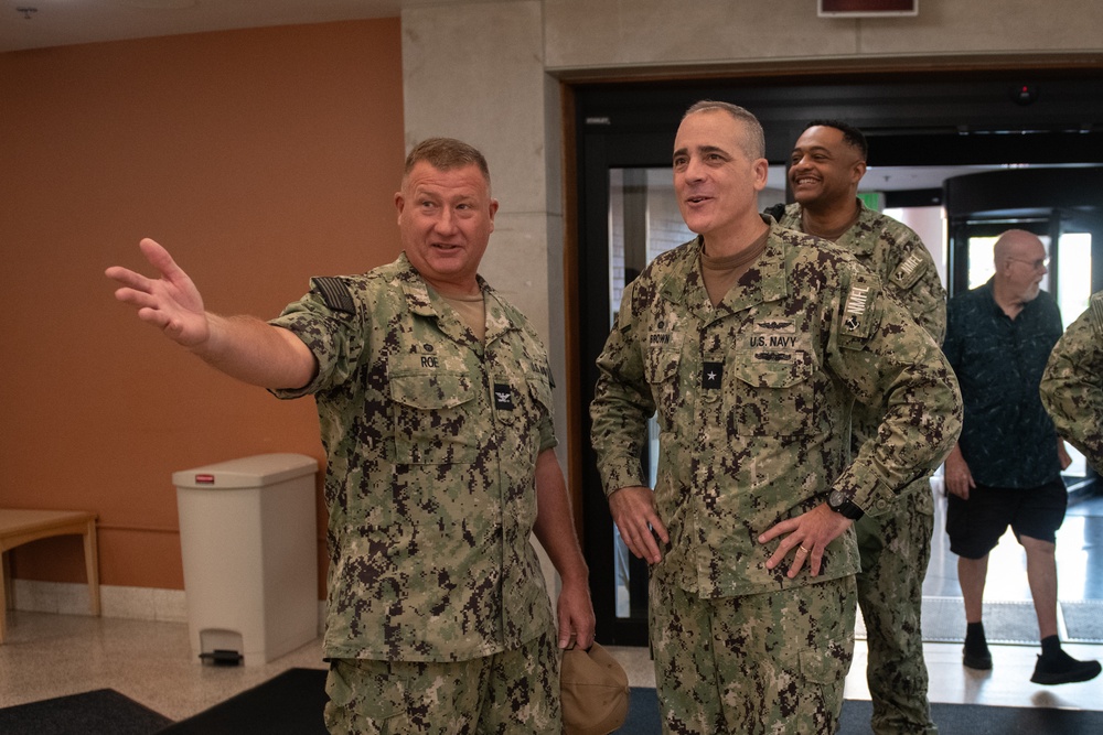 Rear Adm. Kevin Brown Visits NMRTC Great Lakes