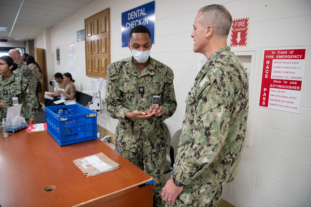 Rear Adm. Kevin Brown Visits NMRTC Great Lakes