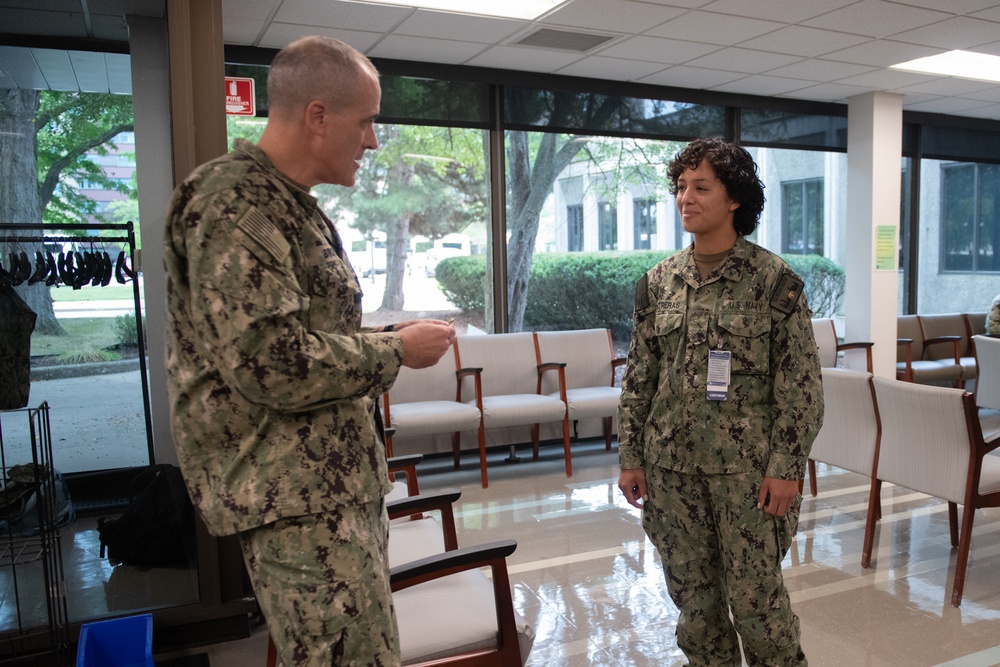 Rear Adm. Kevin Brown Visits NMRTC Great Lakes