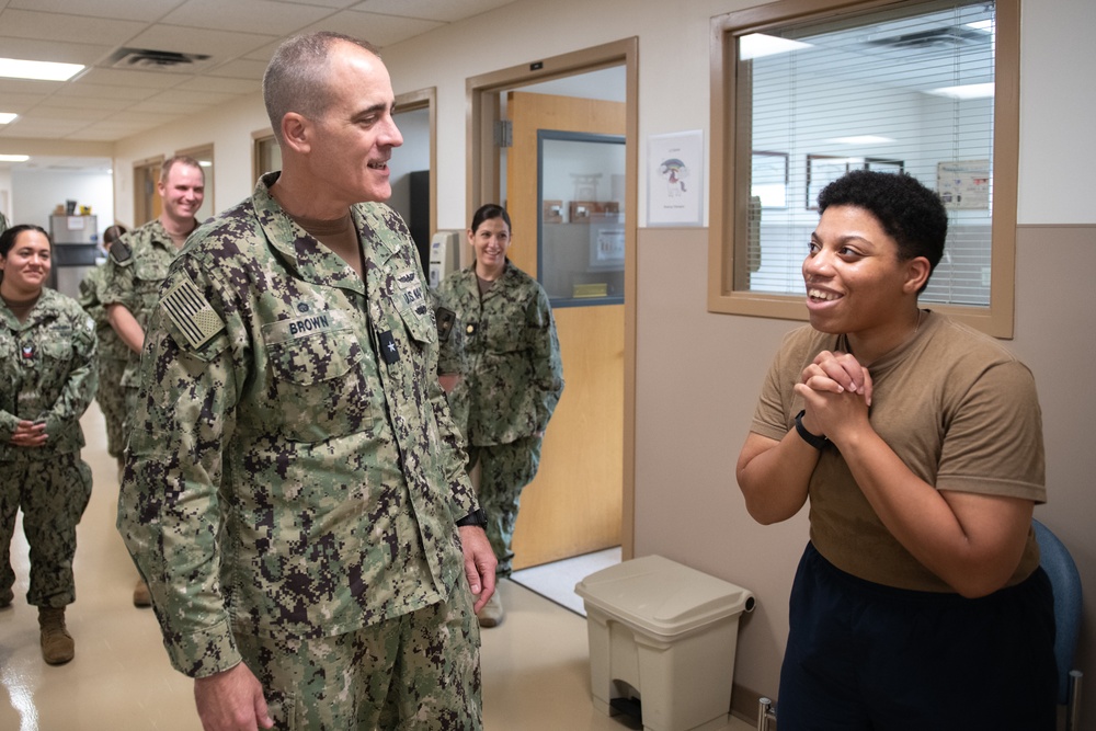 Rear Adm. Kevin Brown Visits NMRTC Great Lakes