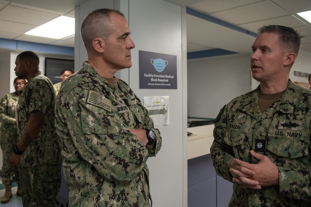 Rear Adm. Kevin Brown Visits NMRTC Great Lakes