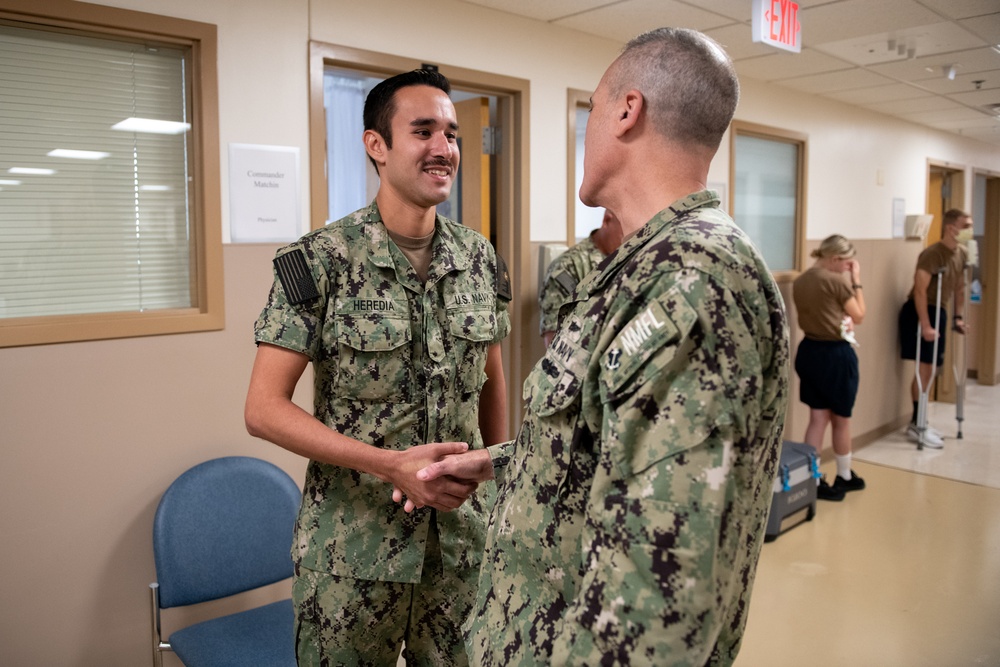 Rear Adm. Kevin Brown Visits NMRTC Great Lakes