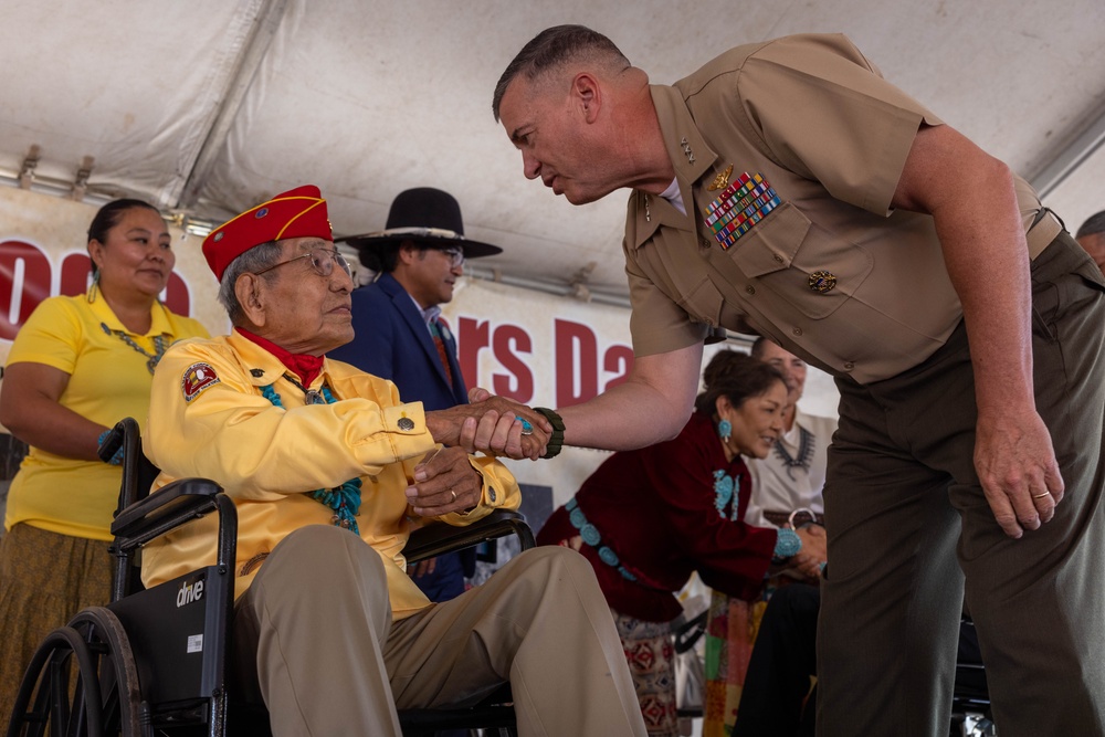 I Marine Expeditionary Force commanding general attends 2024 Navajo Code Talkers Day