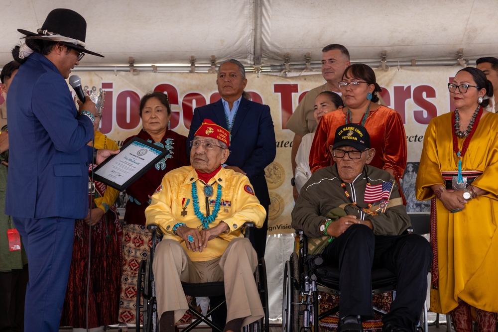 I Marine Expeditionary Force commanding general attends 2024 Navajo Code Talkers Day