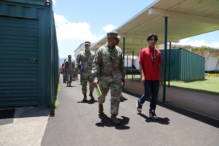 715th MI Partners With Leilehua High School Student