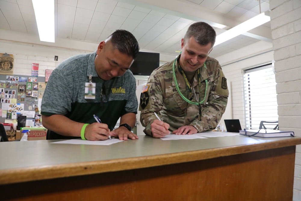 715th MI partners with Leilehua High School