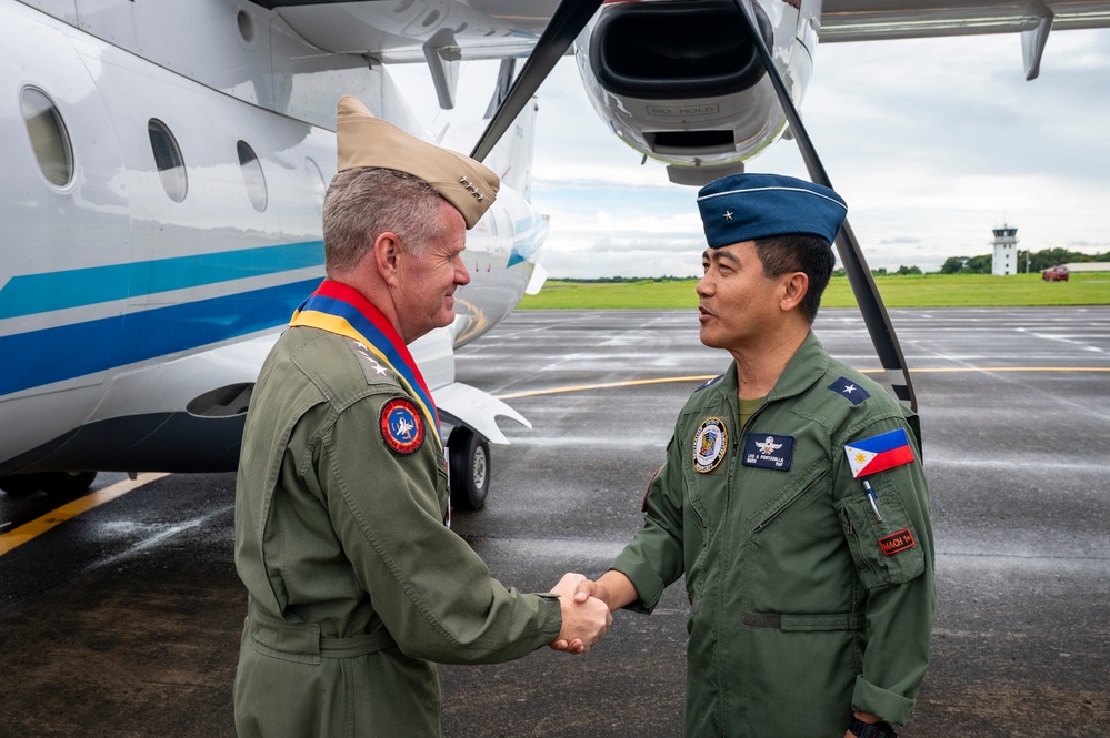 Commander of U.S. Indo-Pacific Command tours Basa Air Base in the Philippines