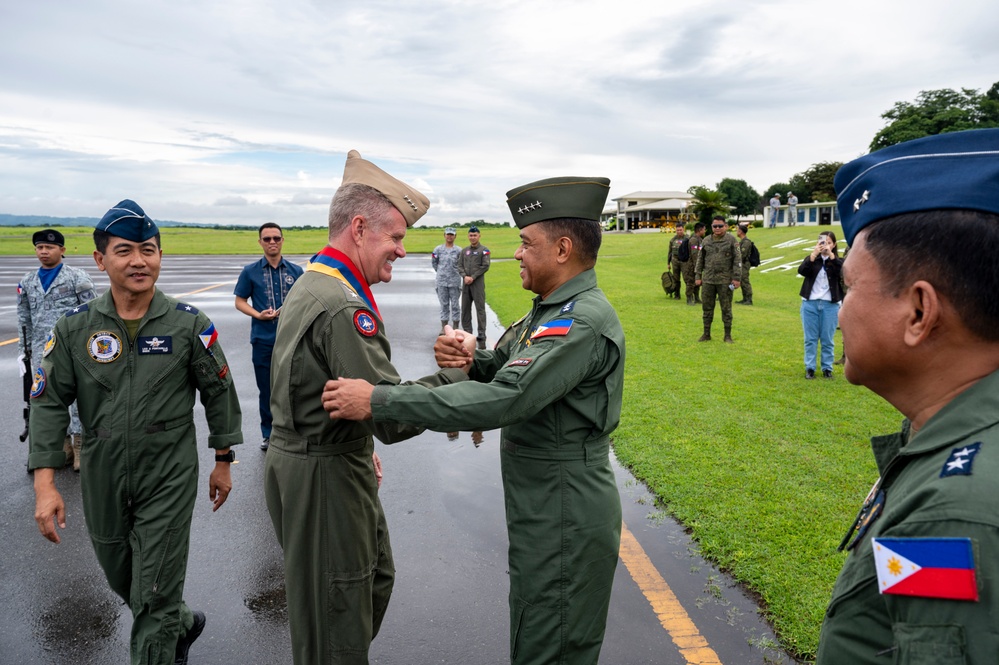 Commander of U.S. Indo-Pacific Command tours Basa Air Base in the Philippines