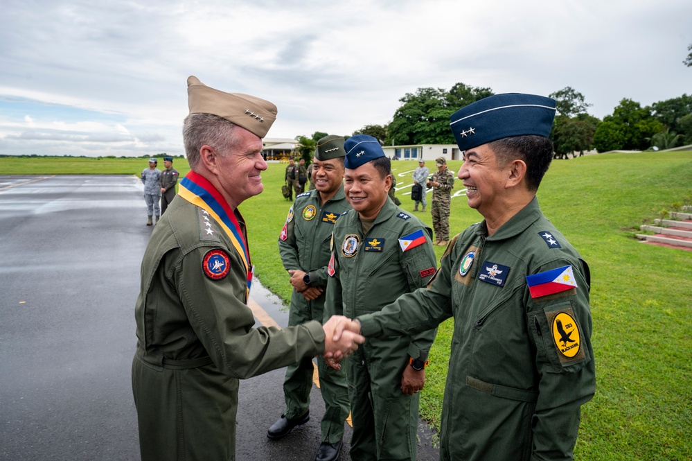 Commander of U.S. Indo-Pacific Command tours Basa Air Base in the Philippines