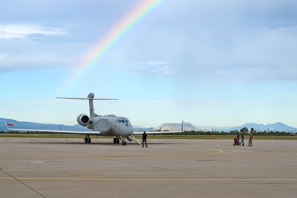 EA-37B Compass Call First Flight