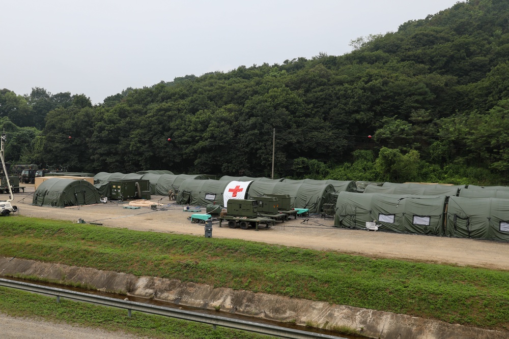 121st Field Hospital pushes limits in Role 3 mass casualty exercise during Ulchi Freedom Shield 2024